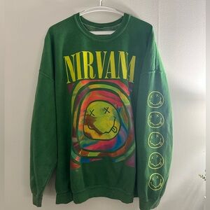 Nirvana Green Sweatshirt